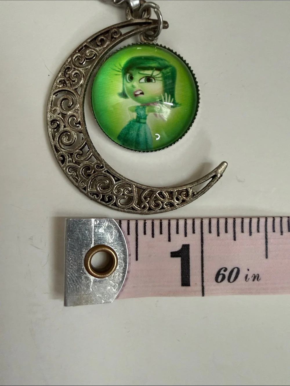Pixar Inside Out Disgust Character Pendant Necklace.  Never worn
